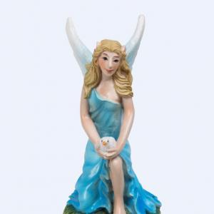 Ice Blue Kneeling Fairy